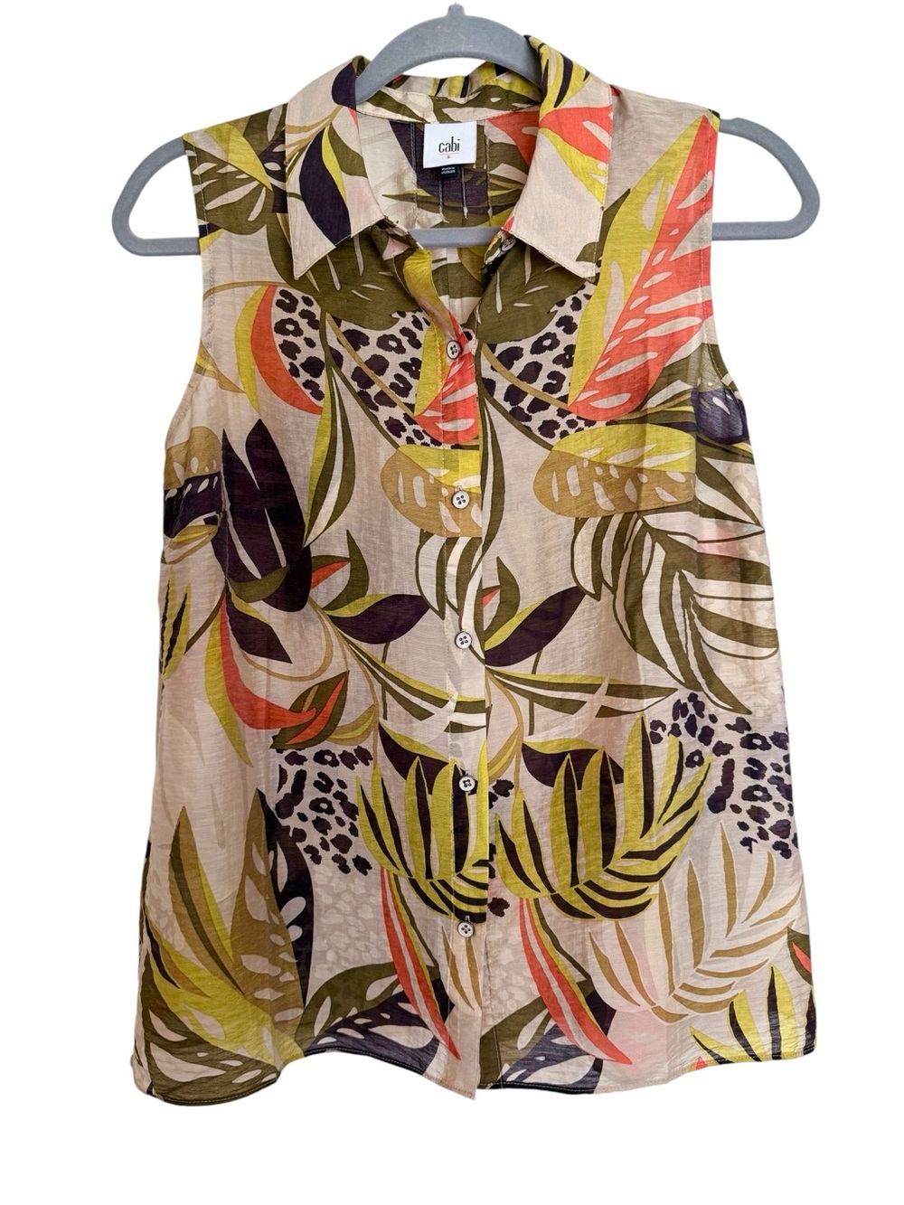 CAbi Bali Tropical Print Shirt - Picture 5 of 14